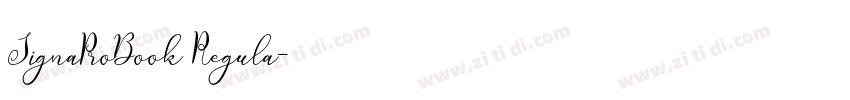 SignaProBook Regula字体转换